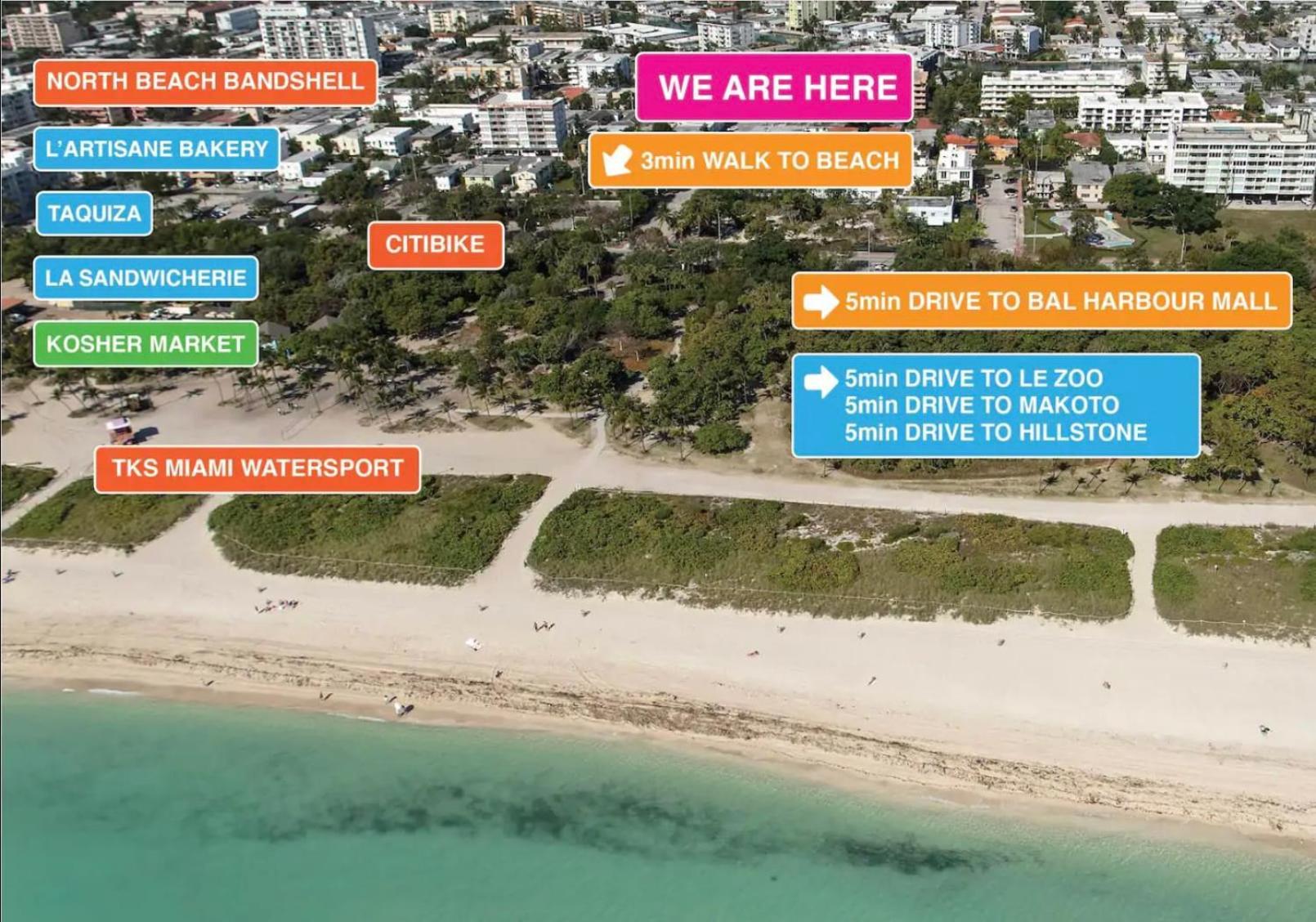 North Beach Steps To Sea Miami Apartment With Free Parking Family And Pet Friendly ไมอามีบีช ภายนอก รูปภาพ